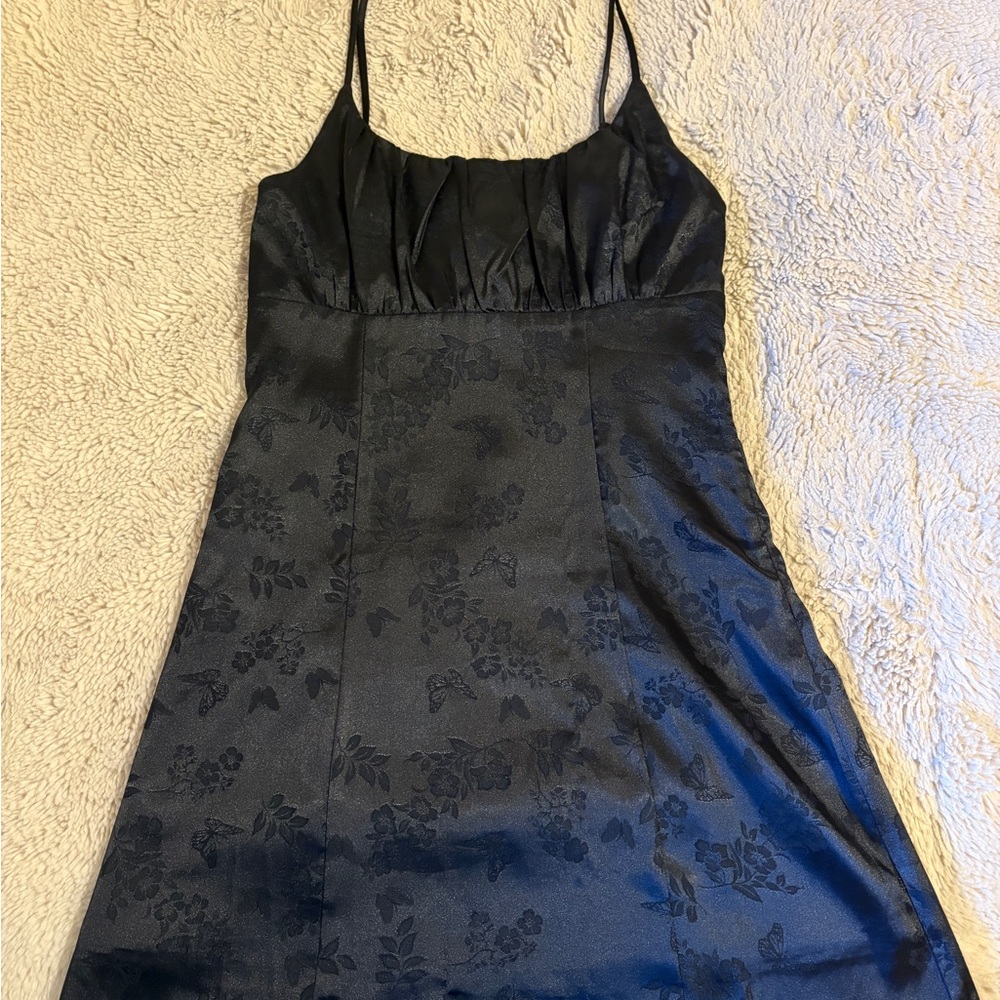 PacSun Black Floral Mini Dress